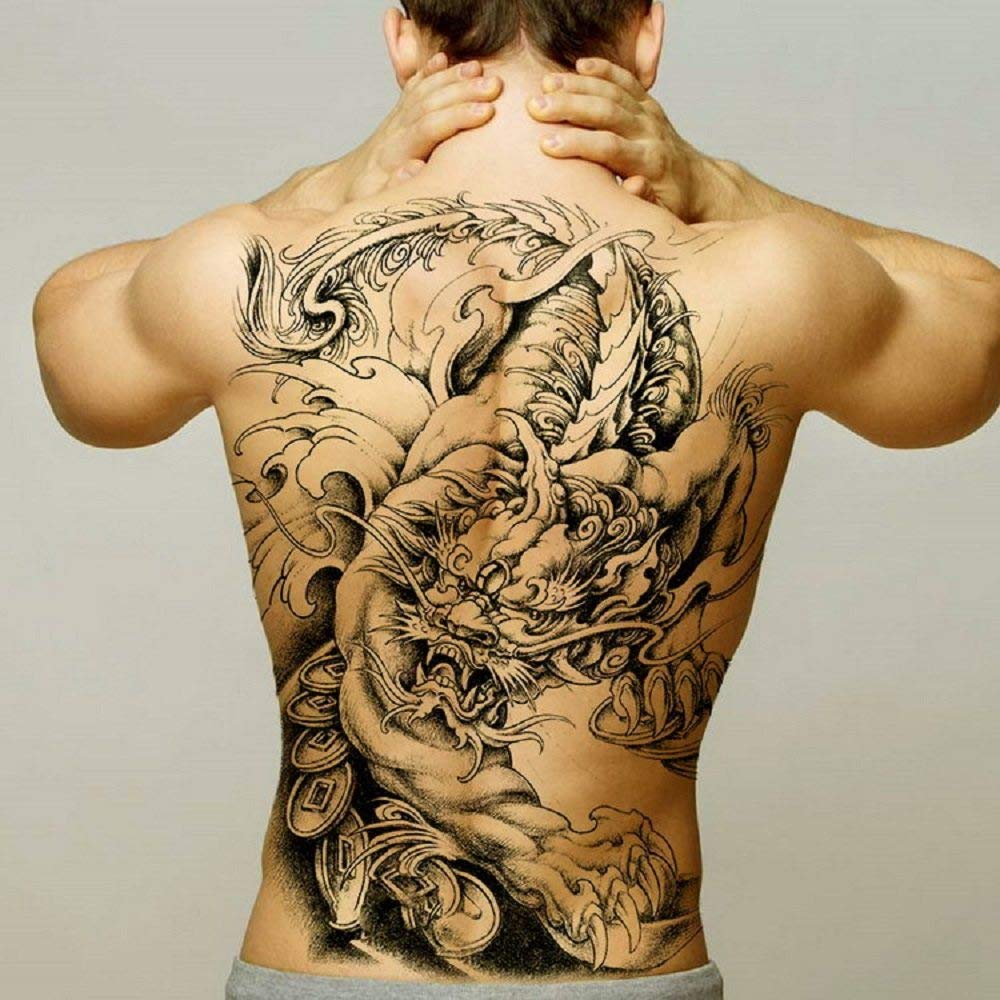 dragon leg tattoos for men 0010