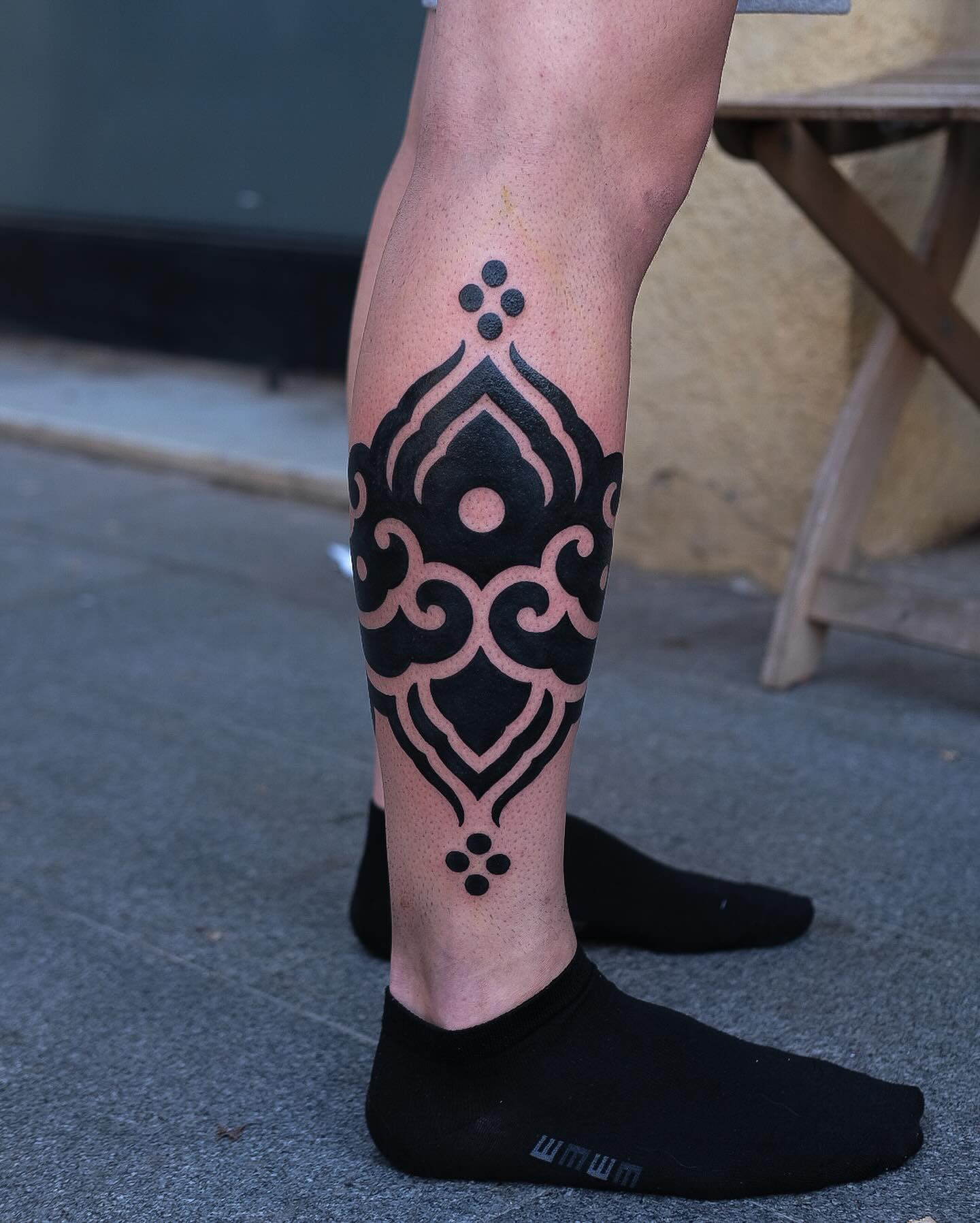 dragon leg tattoos for men 0044