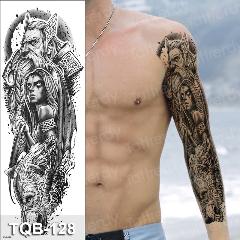 dragon leg tattoos for men 0047