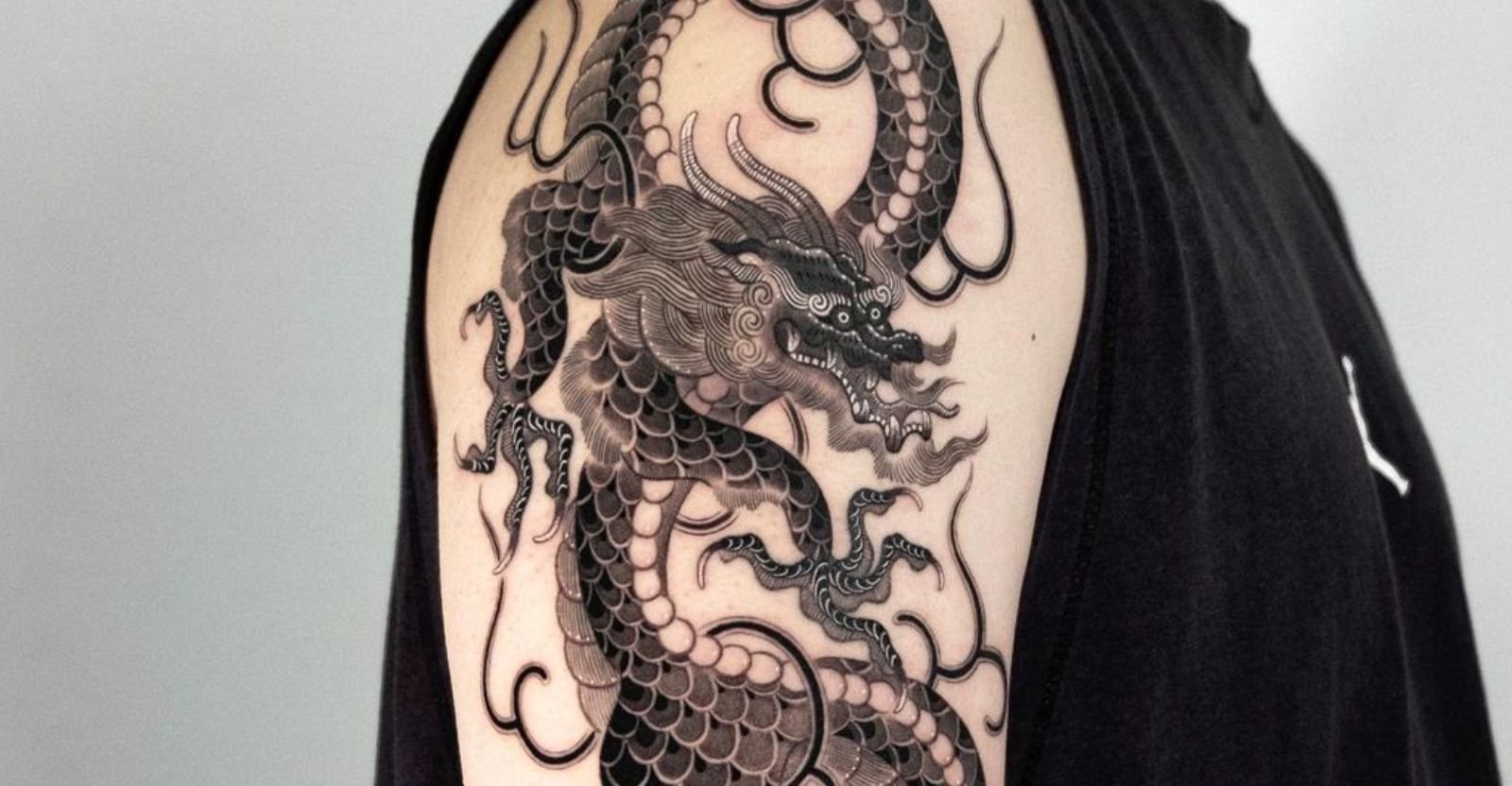 dragon leg tattoos for men 0049