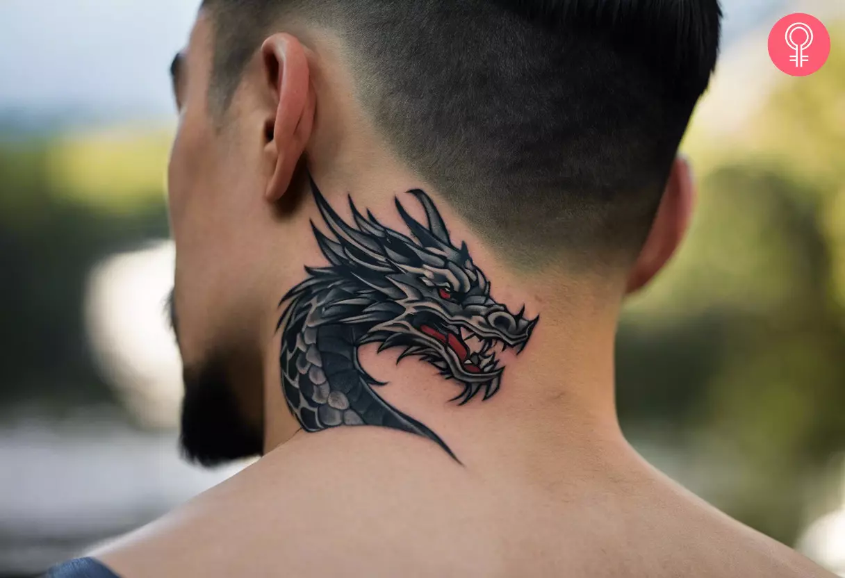 dragon leg tattoos for men 0067