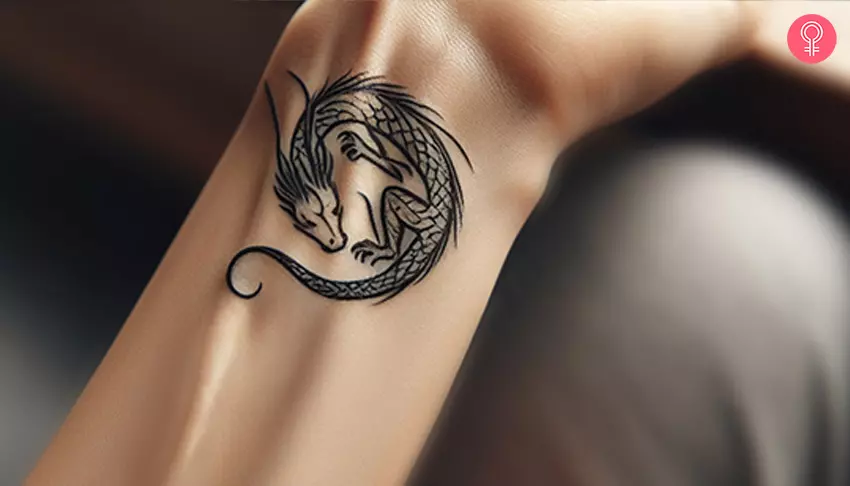 dragon leg tattoos for men 0075