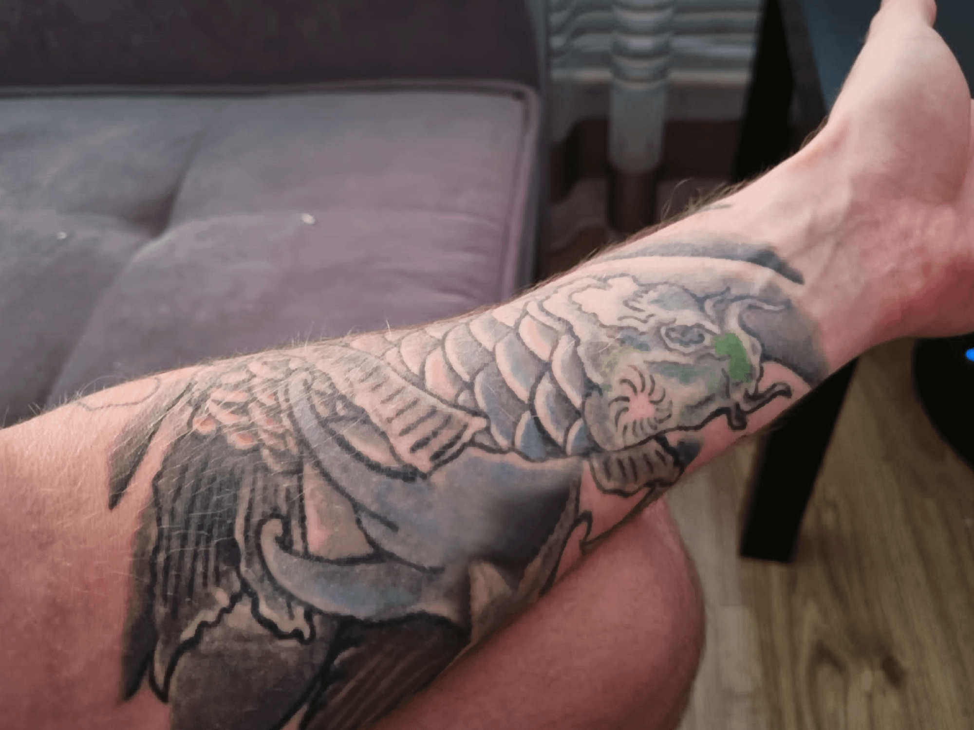 dragon leg tattoos for men 0095