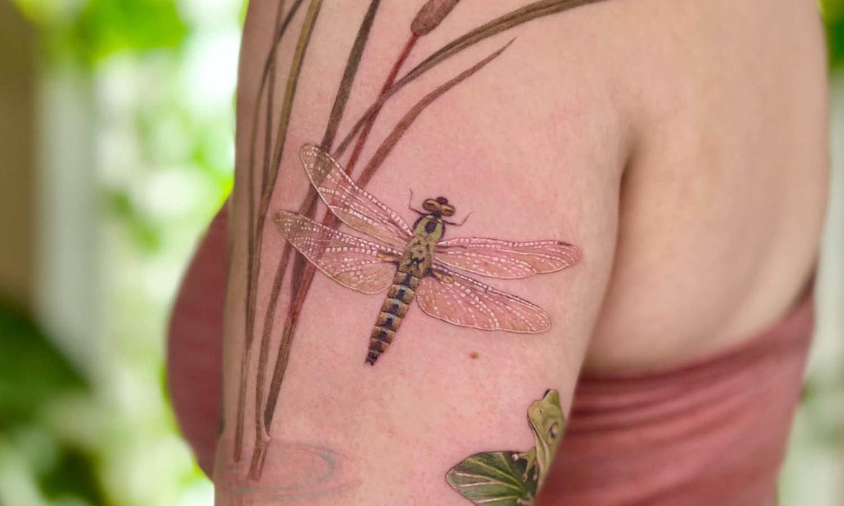 dragonfly tattoos for men ideas