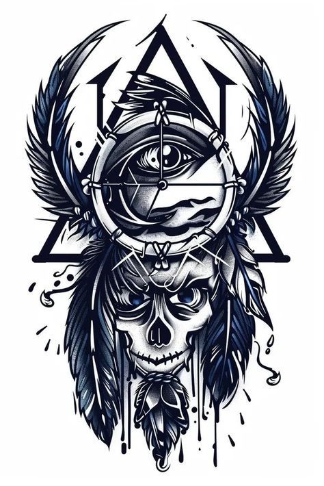 Dream Catcher tattoo for men designs