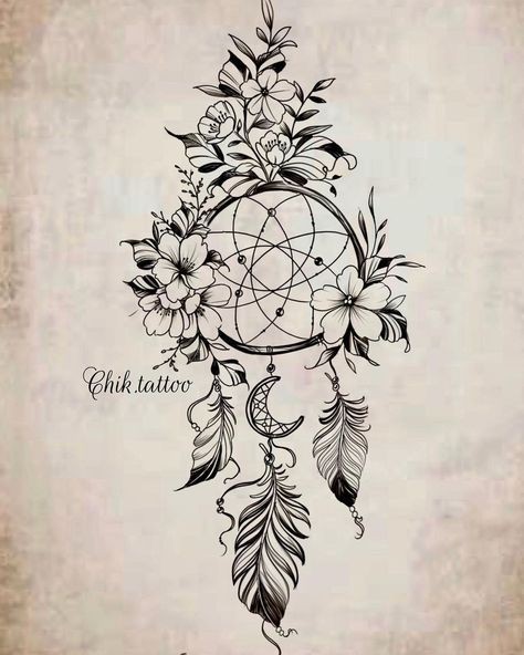 Dream Catcher tattoo for men 0012