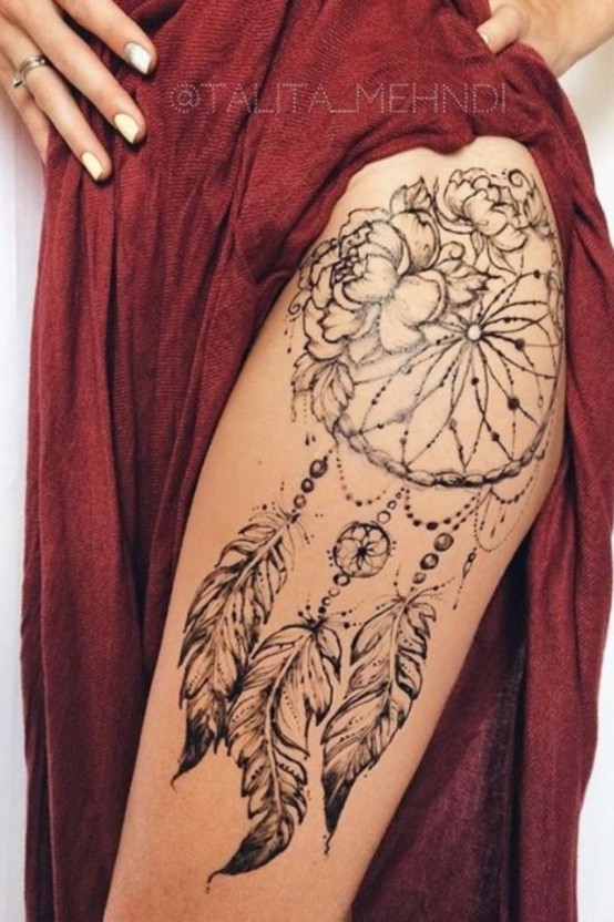 Dream Catcher tattoo for men 0021