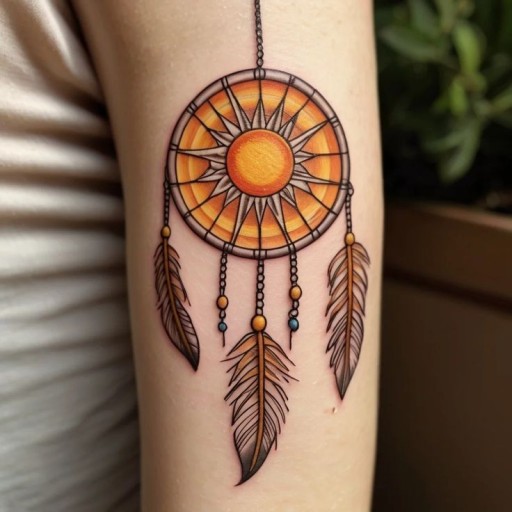 Dream Catcher tattoo for men 0025