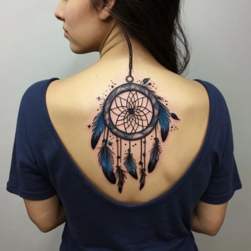 Dream Catcher tattoo for men 0032