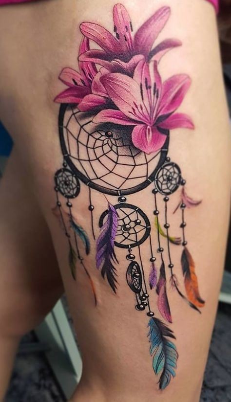 Dream Catcher tattoo for men 0040