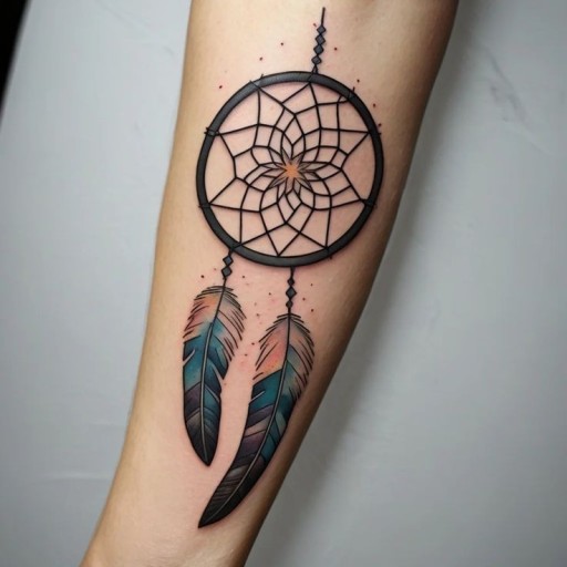 Dream Catcher tattoo for men 0048