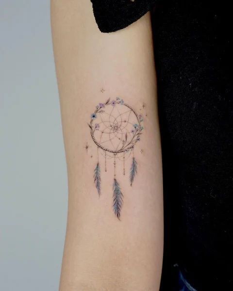 Dream Catcher tattoo for men 0049