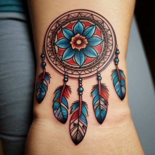 Dream Catcher tattoo for men 0058