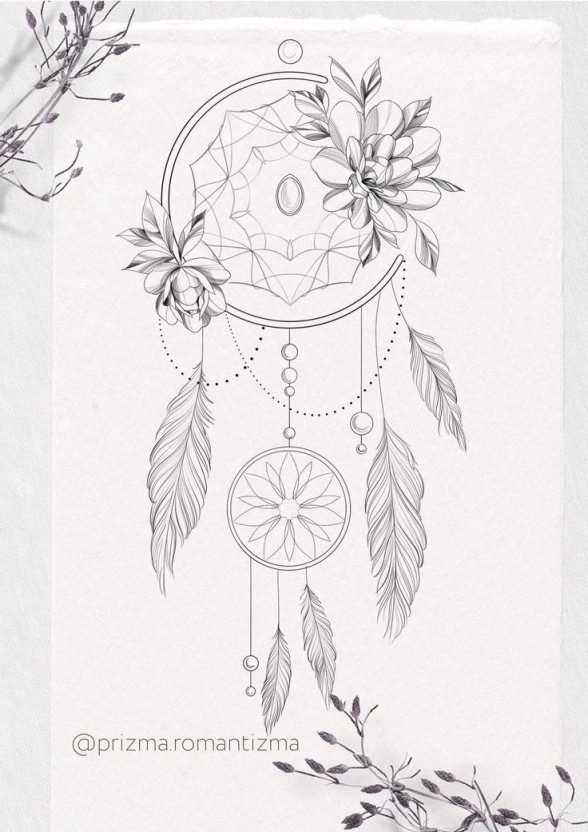 Dream Catcher tattoo for men 0060