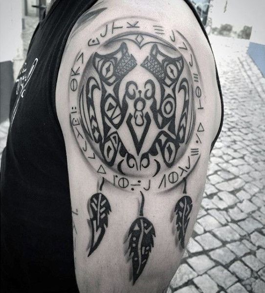 Dream Catcher tattoo for men 0063