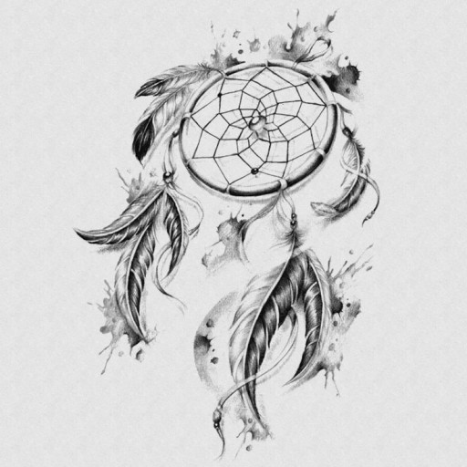 Dream Catcher tattoo for men 0067