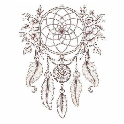 Dream Catcher tattoo for men 0068