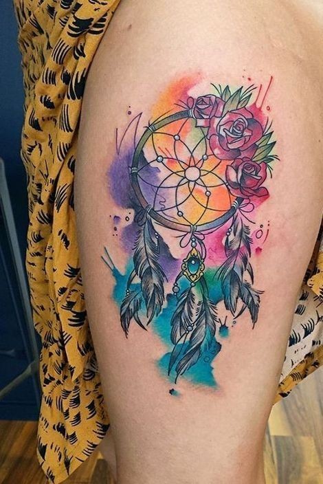 Dream Catcher tattoo for men 0073