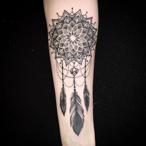 Dream Catcher tattoo for men 0085