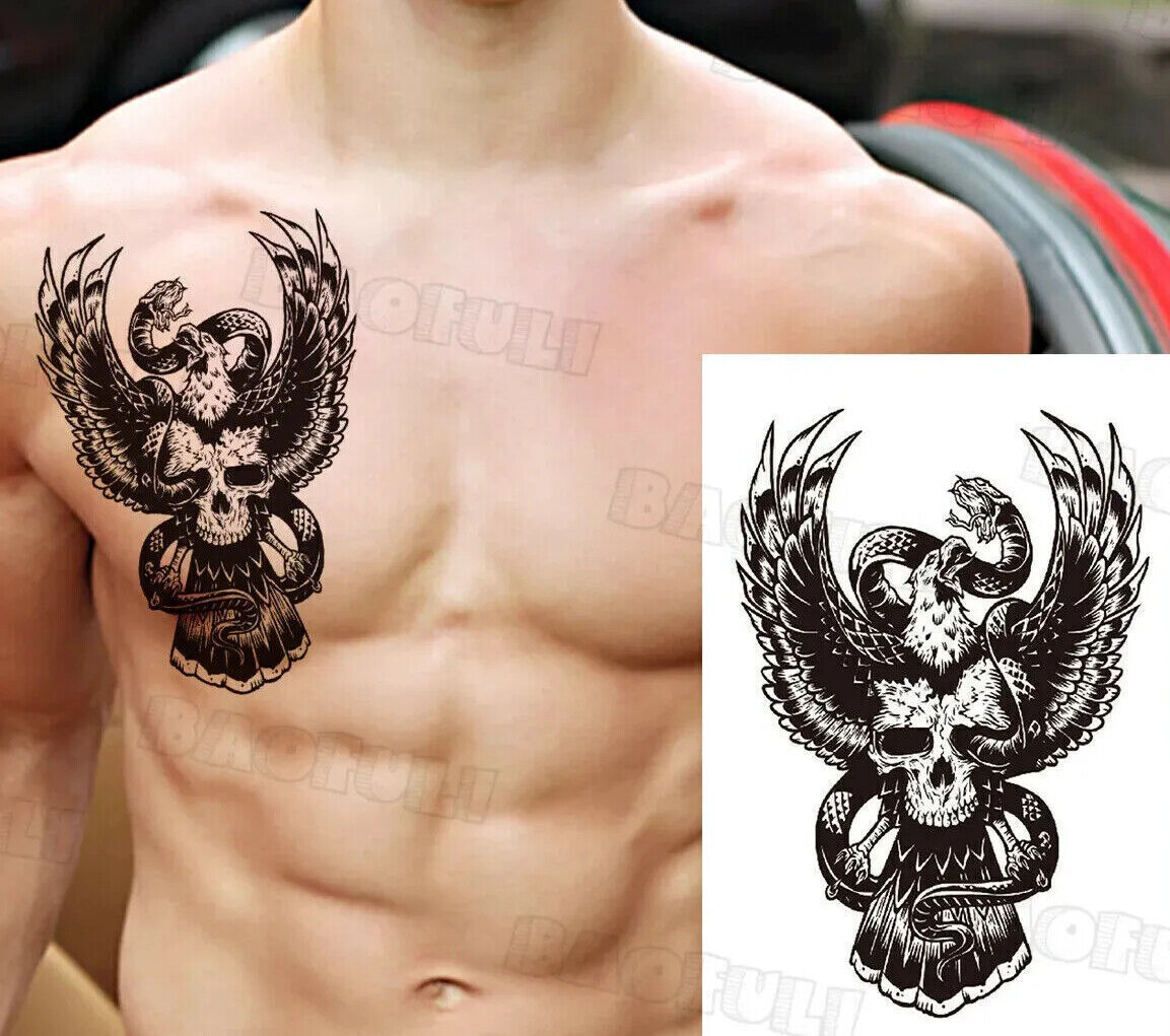 eagle chest tattoos for men 0011