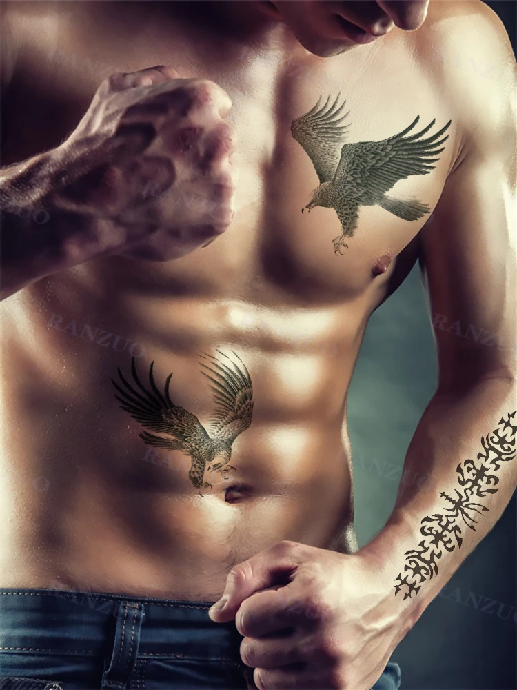 eagle chest tattoos for men 0020