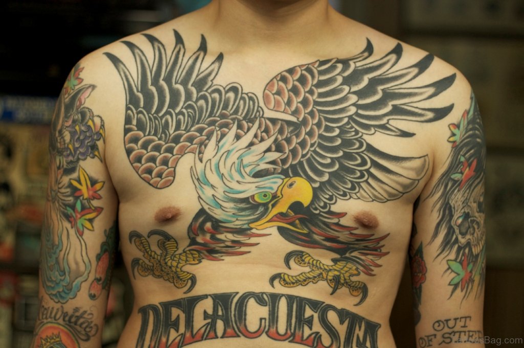 eagle chest tattoos for men 0024