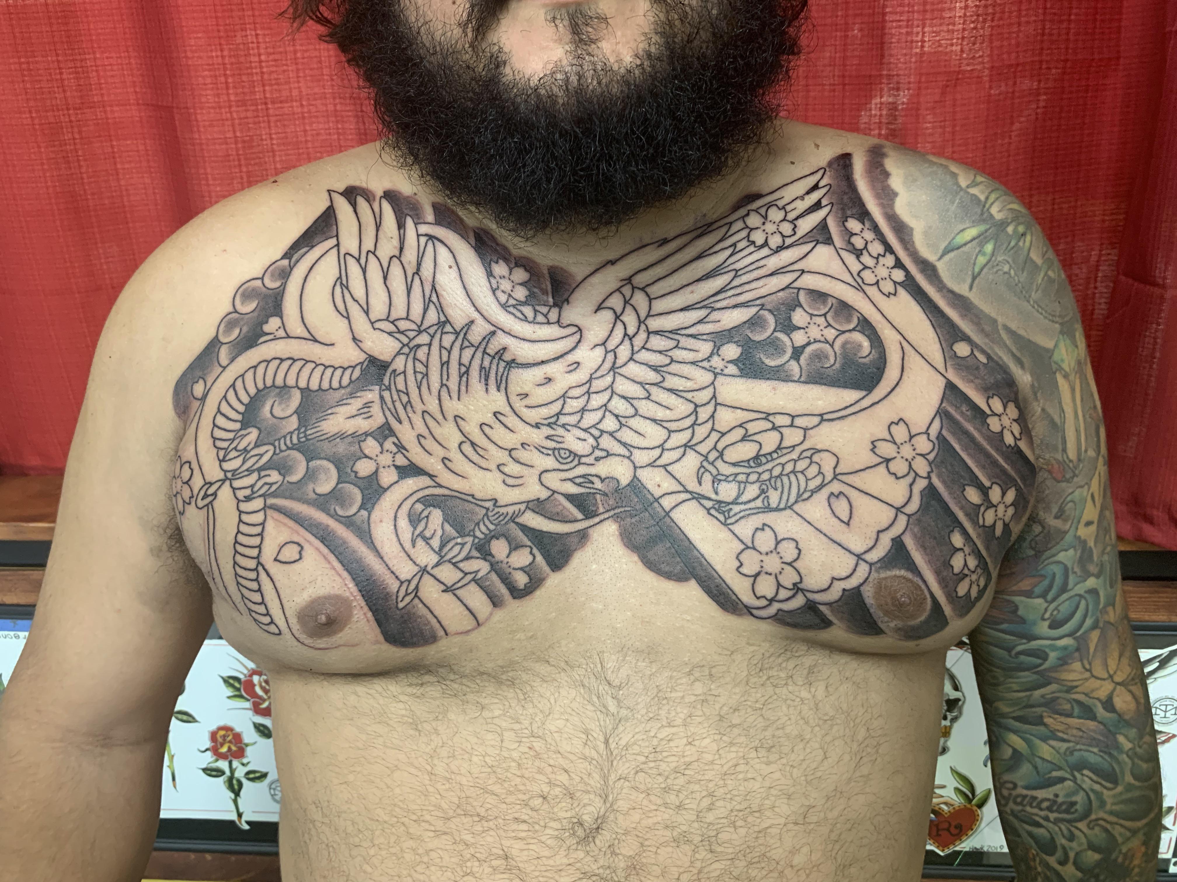 eagle chest tattoos for men 0025