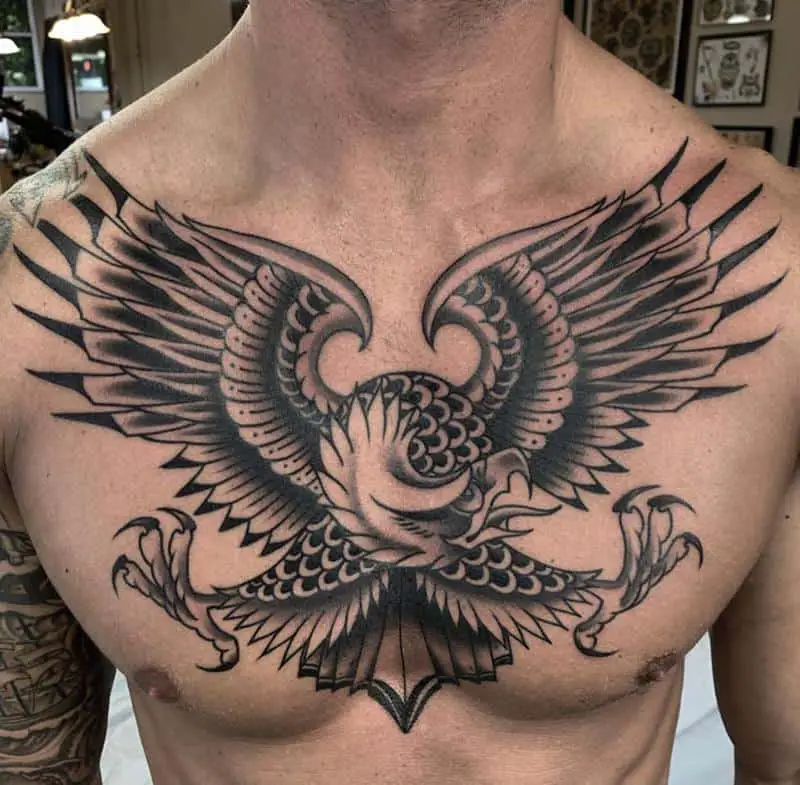 eagle chest tattoos for men 0028