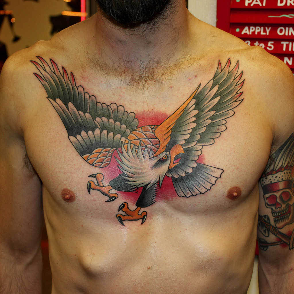 eagle chest tattoos for men 0030