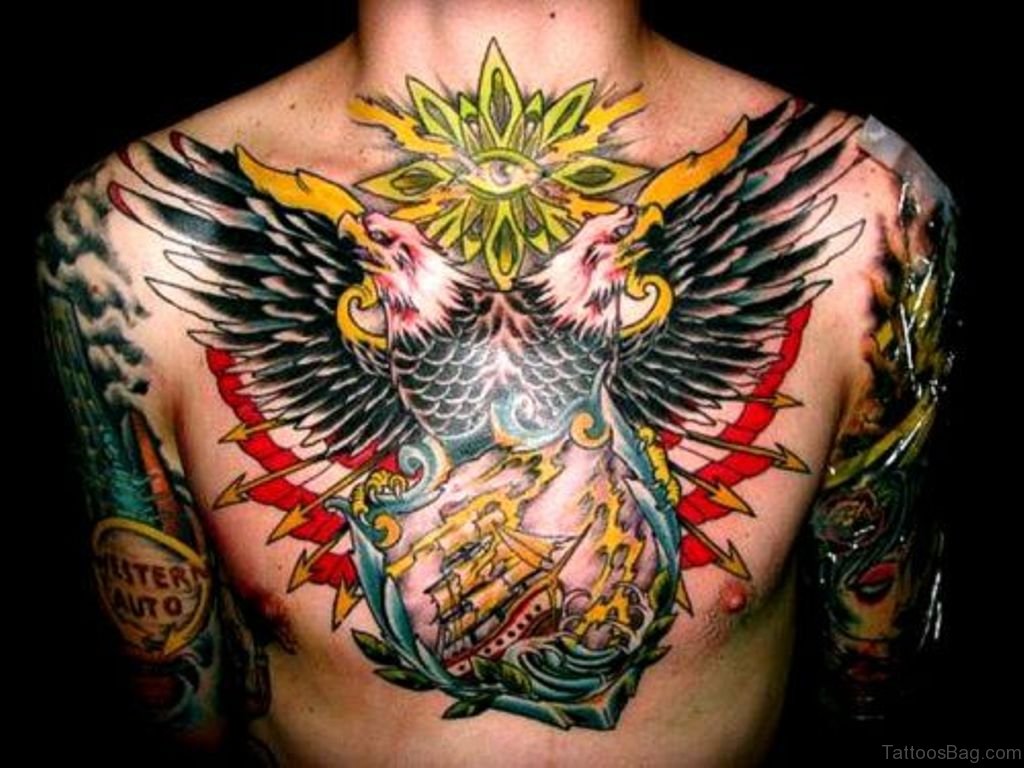 eagle chest tattoos for men 0031