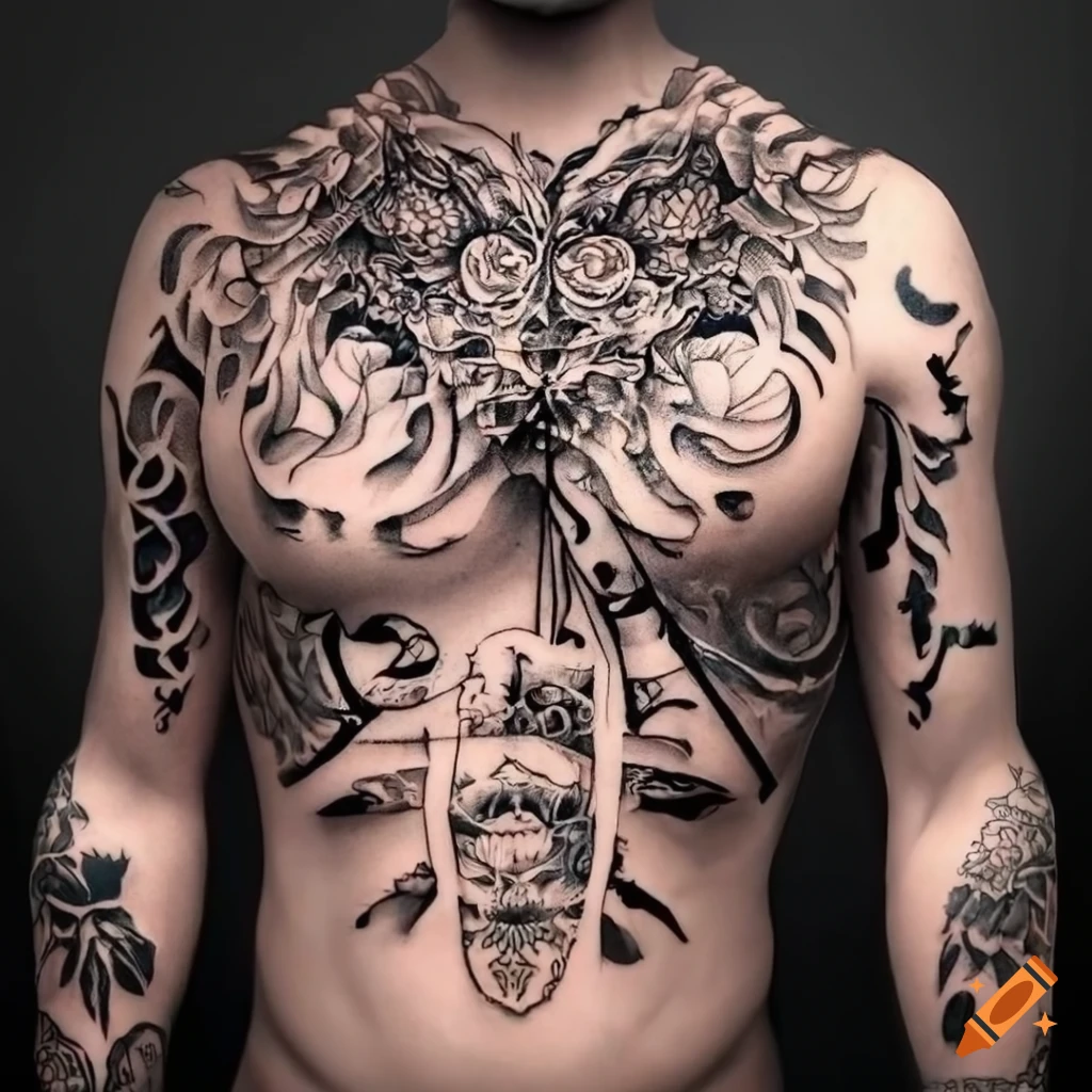 eagle chest tattoos for men 0035