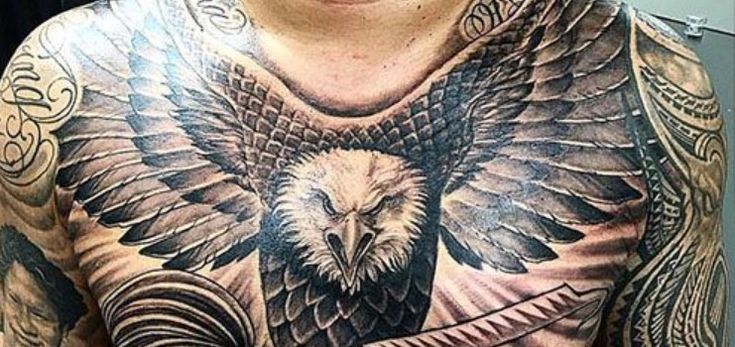 eagle chest tattoos for men 0050