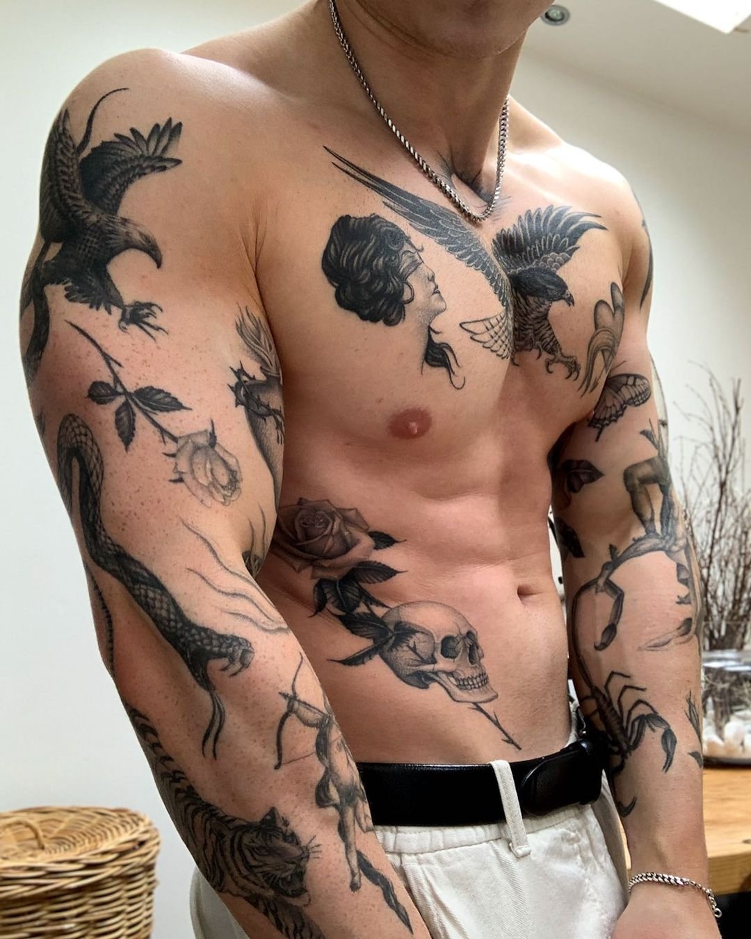 eagle chest tattoos for men 0063