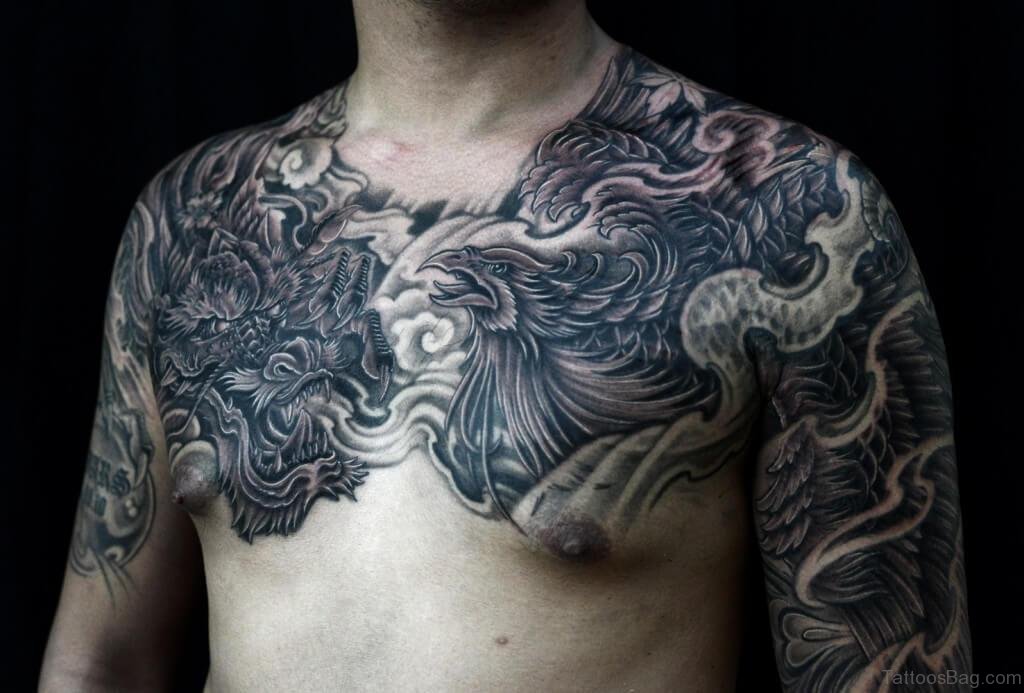 eagle chest tattoos for men 0075