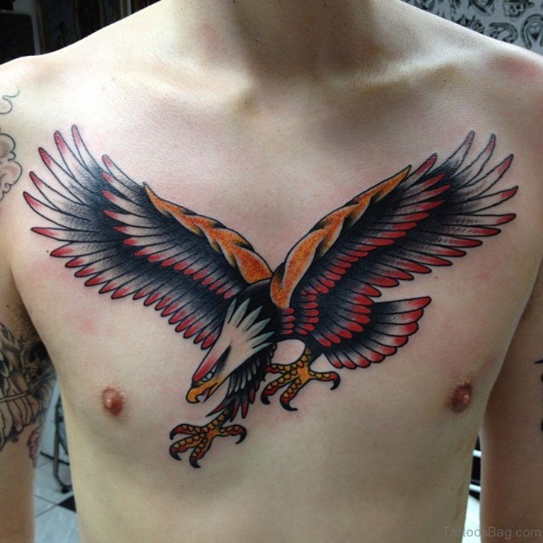 eagle chest tattoos for men 0079