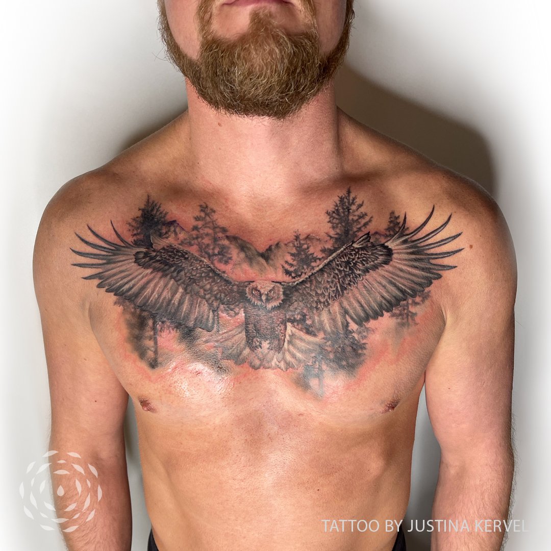 eagle chest tattoos for men 0080