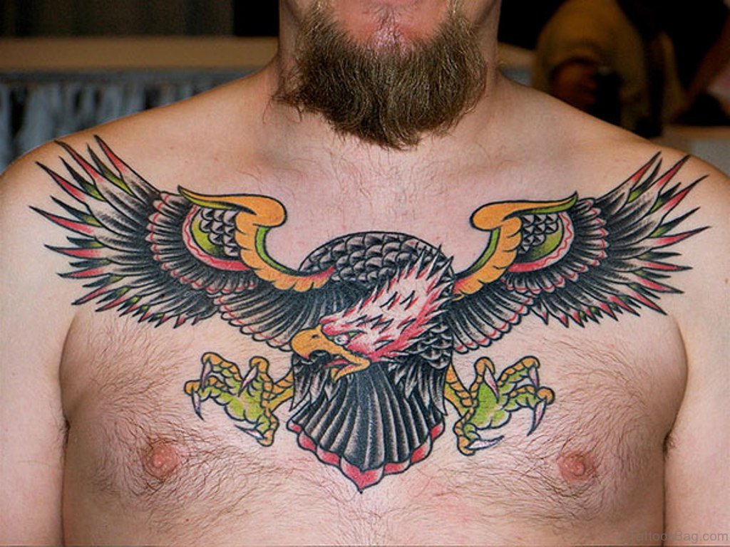 eagle chest tattoos for men 0083