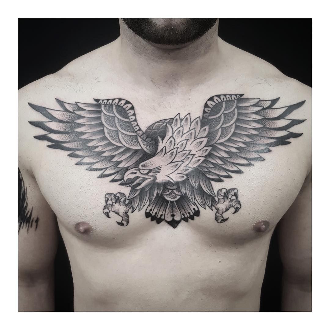 eagle chest tattoos for men 0088