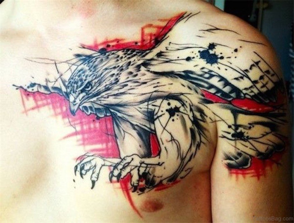 eagle chest tattoos for men 0094