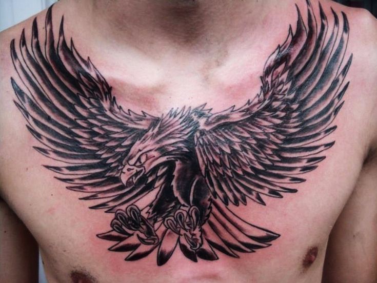 eagle chest tattoos for men 0096