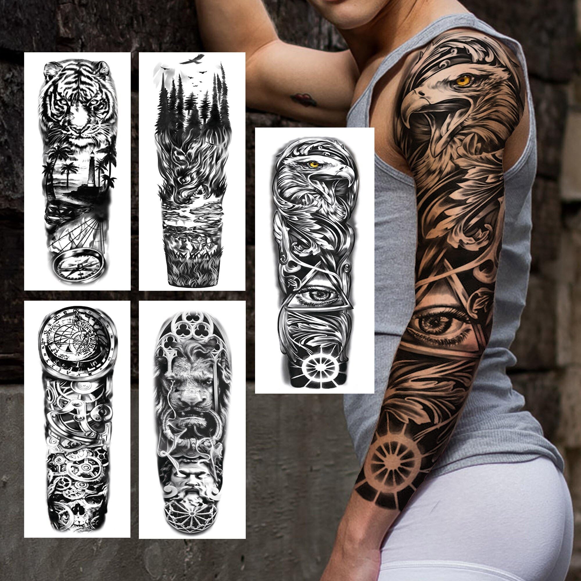 eagle forearm tattoos for men 0013