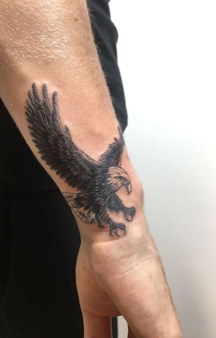 eagle forearm tattoos for men 0015