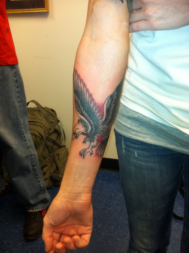 eagle forearm tattoos for men 0020