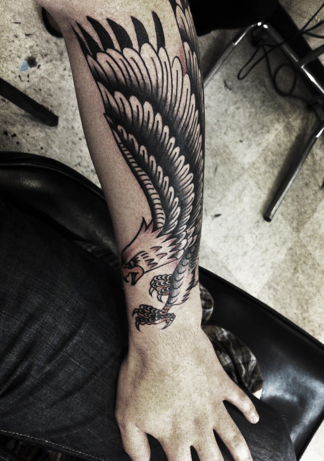 eagle forearm tattoos for men 0030