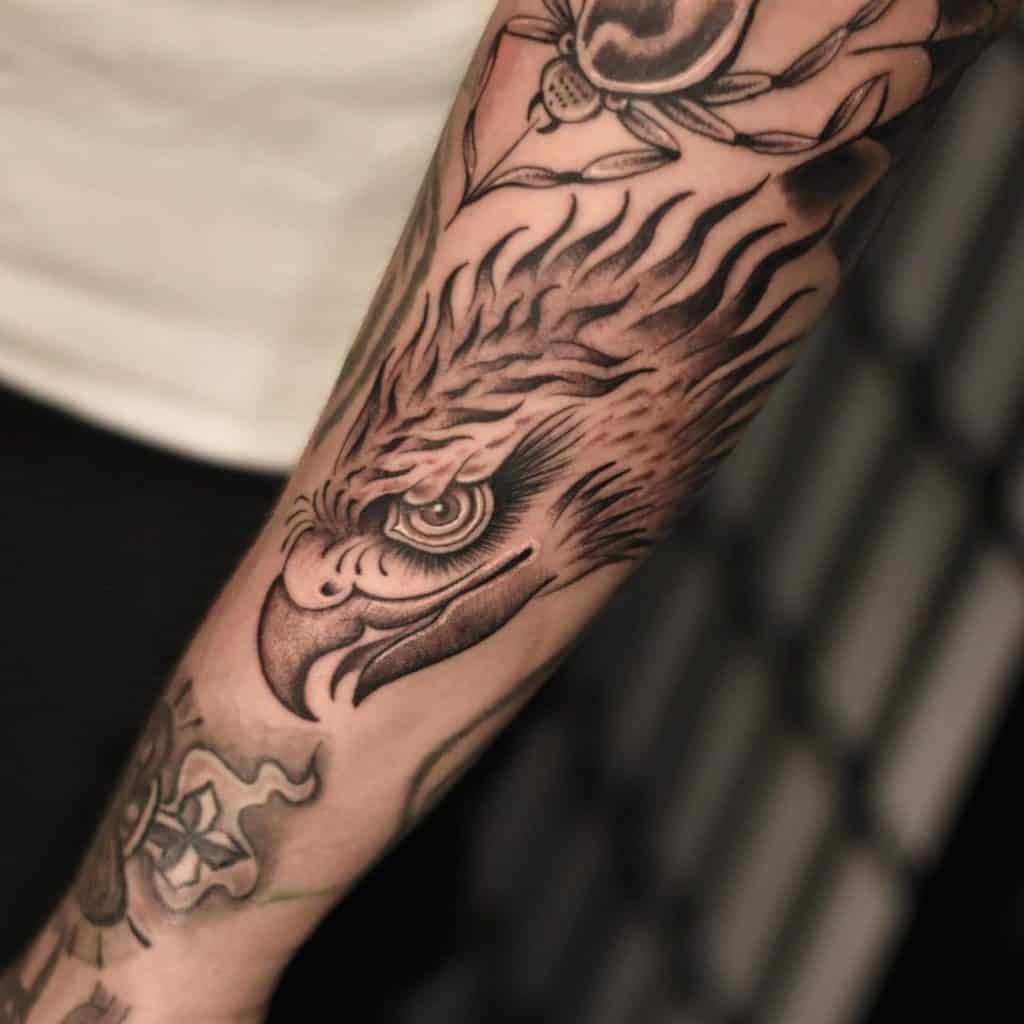 eagle forearm tattoos for men 0032