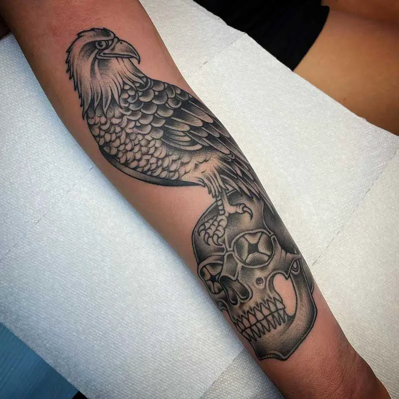 eagle forearm tattoos for men 0041