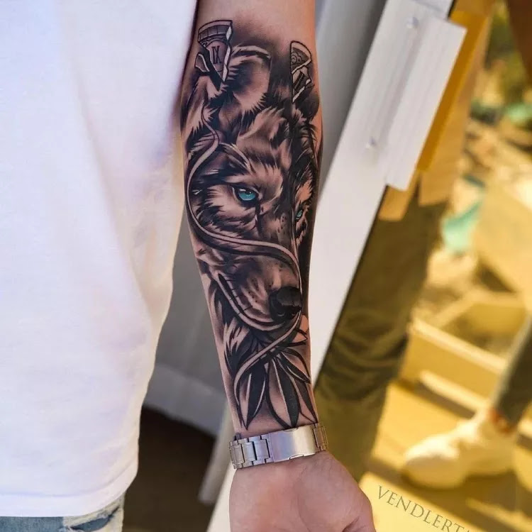 eagle forearm tattoos for men 0062