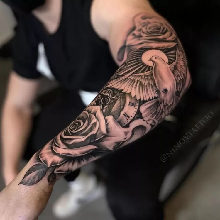 eagle forearm tattoos for men 0071