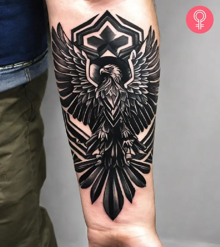 eagle forearm tattoos for men 0083