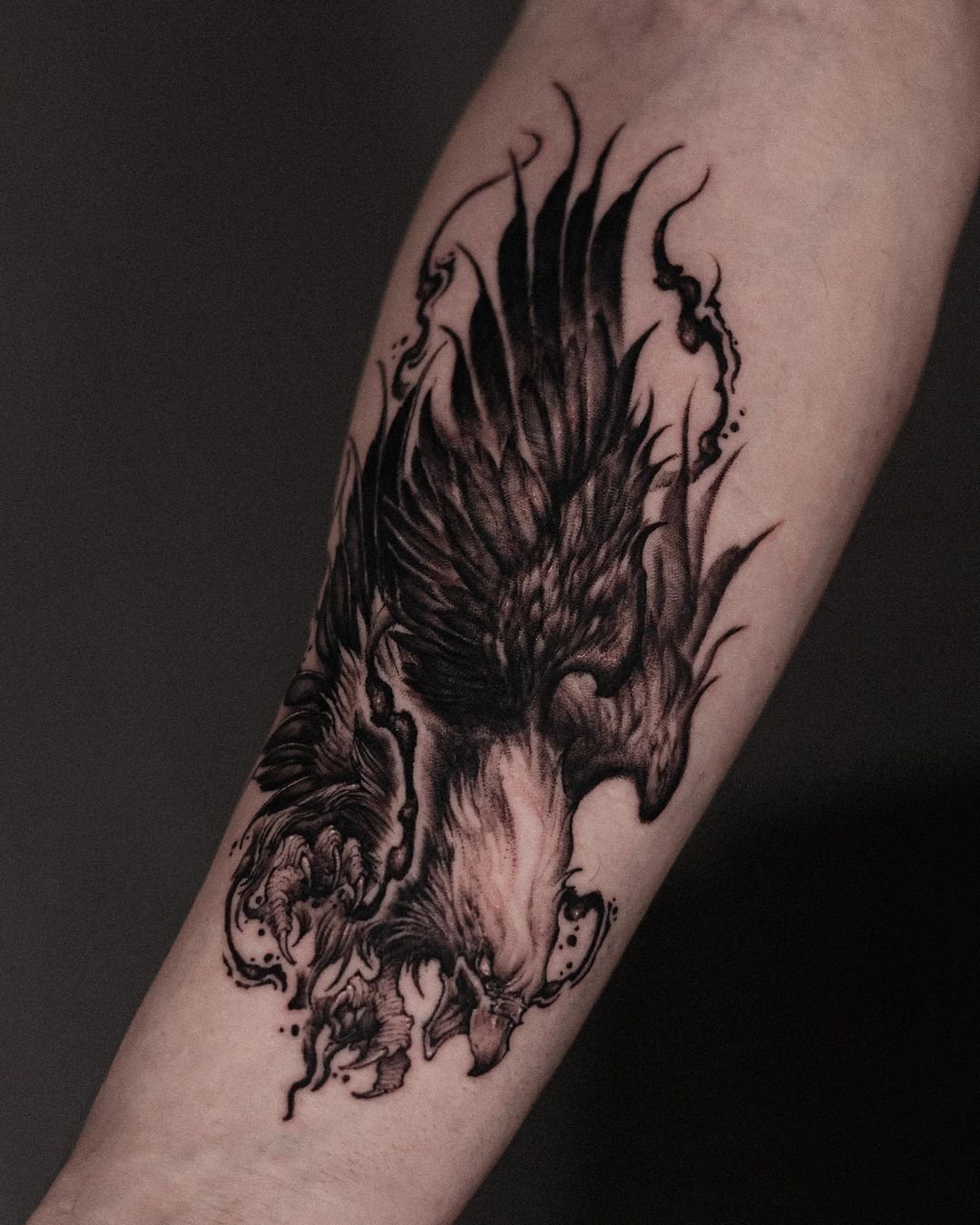 eagle forearm tattoos for men 0085